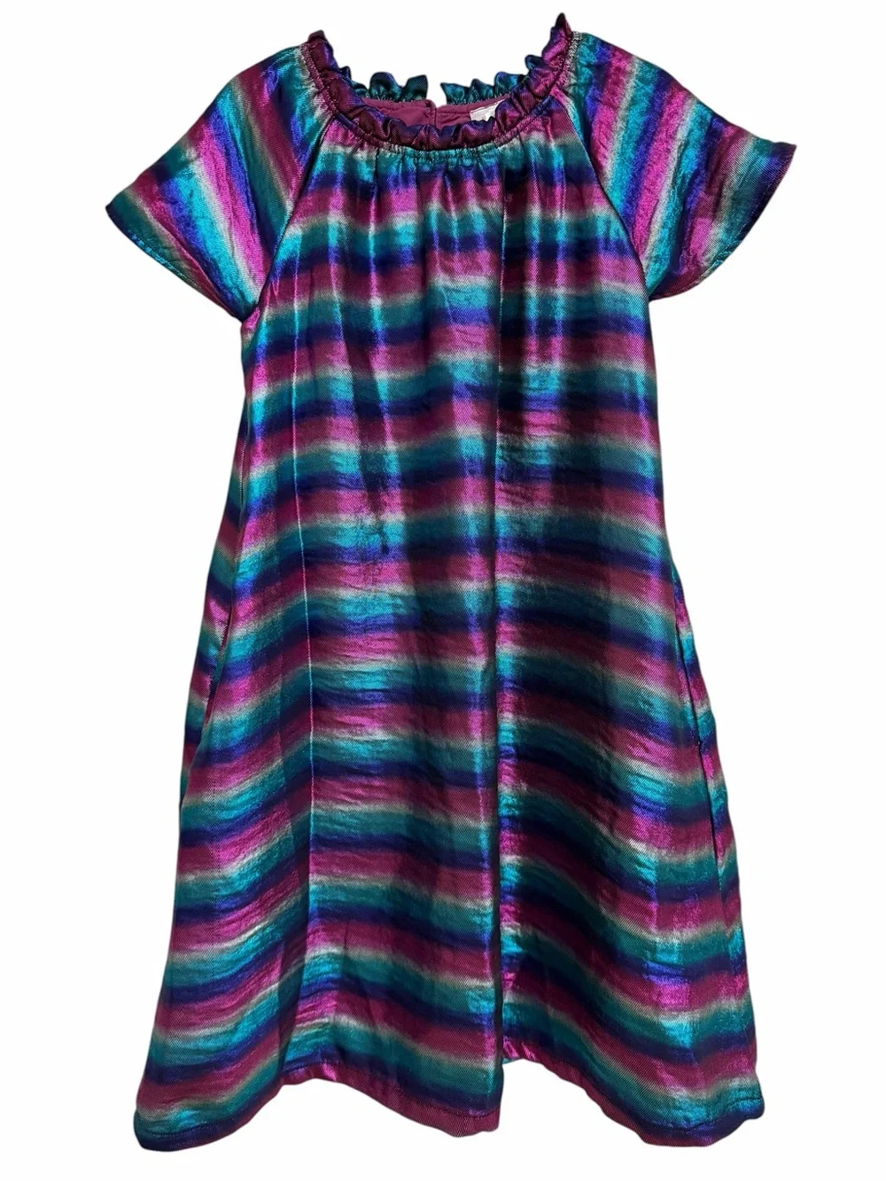 Hanna Andersson Metallic Dress Size 8